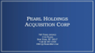 Pearl Holdings Acquisition Corp logo